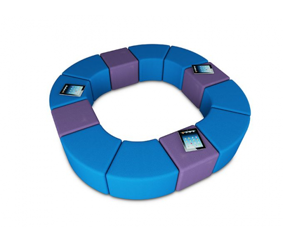 Kvilform Soft Seating 45° sits Senior 46cm hög