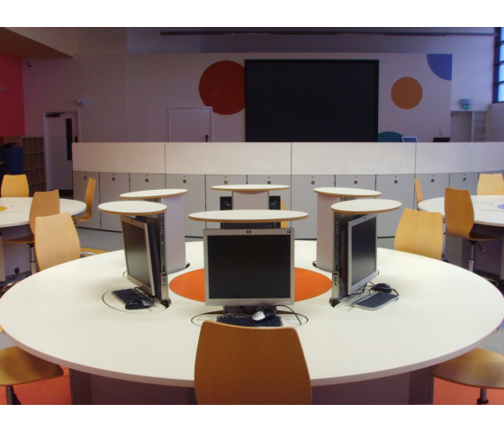 M1 Pop-up-Computer-Rundtisch 6 Personen