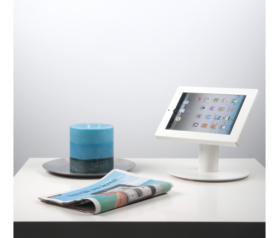 Tablet desk stand Securo L for 12-13 inch tablets - white