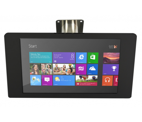 Tablet wandhouder Fino voor Microsoft Surface Pro 12.3 – zwart/RVS
