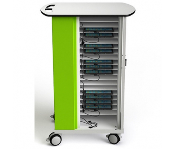 Tablet charging trolley Zioxi CHRGT-TB-20-C for 20 tablets up to 11 inch - digital code lock