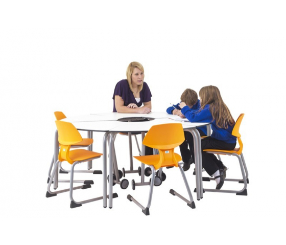 t41 180° folding student table