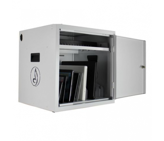 BRVD16 Armario de carga para 16 dispositivos móviles de hasta 17 pulgadas - blanco - USB-A