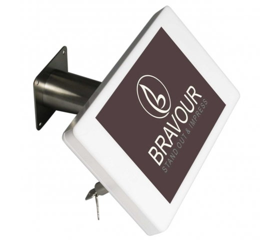 iPad wall mount Fino for iPad 10.2 & 10.5 - white/stainless steel