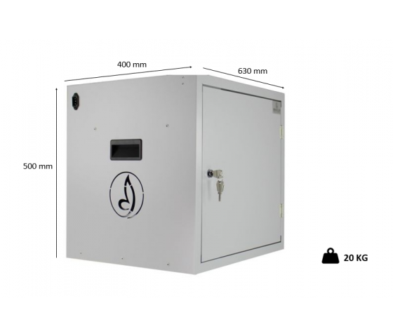 BRVD16 Armario de carga para 16 dispositivos móviles de hasta 17 pulgadas - blanco - USB-A