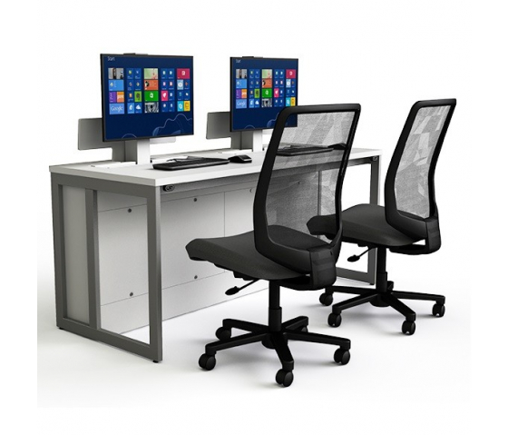 P1 Elektroniskt pop-up-datorbord 2 personer