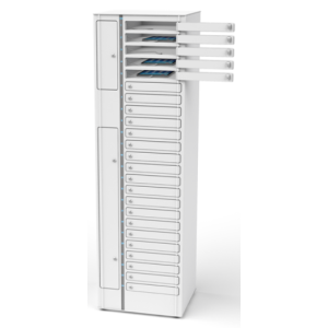 Zioxi Volt bay Tablet charging locker VTB1-24S-UAC-K for 24 Tablets up to 14 inches - key lock - USB-C & USB-A