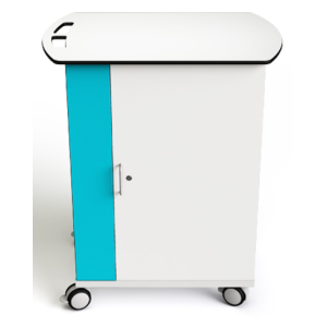 Laptop ethernet charging trolley Zioxi NETT-LS-16-K for 16 laptops up to 15.6 inch - key lock