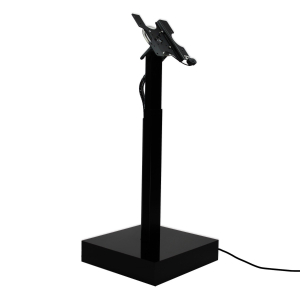 Electronic height adjustable monitor floor stand Suegiu Modulare - black