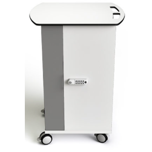 Zioxi iPad USB-A charging cart SYNCT-CB-16-C for 16 iPads up to 14 inches - combination lock