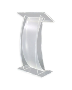 Acrylic lectern Arya - satinised