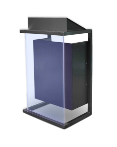 Atril de acrílico/acero inoxidable Caja LED - color a elegir