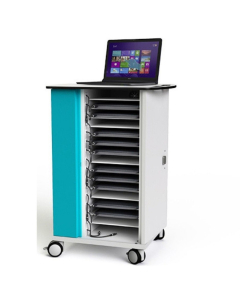 Laptop charging trolley Zioxi CHRGT-LS-16-R for 16 laptops up to 15.6 inch - RFID lock