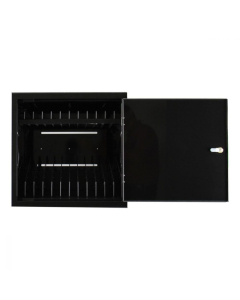 BRVDC12 Armario de carga USB-C para 12 dispositivos móviles de hasta 17 pulgadas - negro