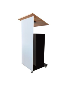 Height adjustable Acrylic/metal lectern Notulus - black