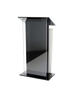 Acrylic lectern Roslin – black