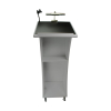 Wooden lectern Neptune - grey