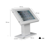 Chiosco Securo S desk stand for 7-8 inch tablets - white