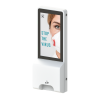 Multimedia disinfection column with sensor Elora - 22-inch screen - wall-mounted model