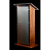 Acrylic-wood lectern Esmeralda - cherry colour