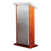 Acrylic-wood lectern Esmeralda - cherry colour