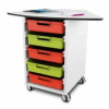 t41 60° storage cabinet including 5 storage boxes