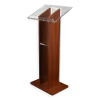 Acrylic/wood lectern Sapphire - cherry colour