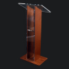 Acrylic/wood lectern Sapphire - cherry colour