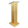 Acrylic/wood lectern Sapphire – oak colour