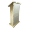 Acrylic-wood lectern Shenzhen - oak colour