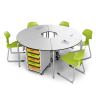 t41 60° folding student table